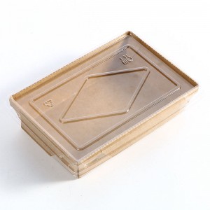 Scatola da pranzo in insalata pieghevole biodegradabile personalizzata